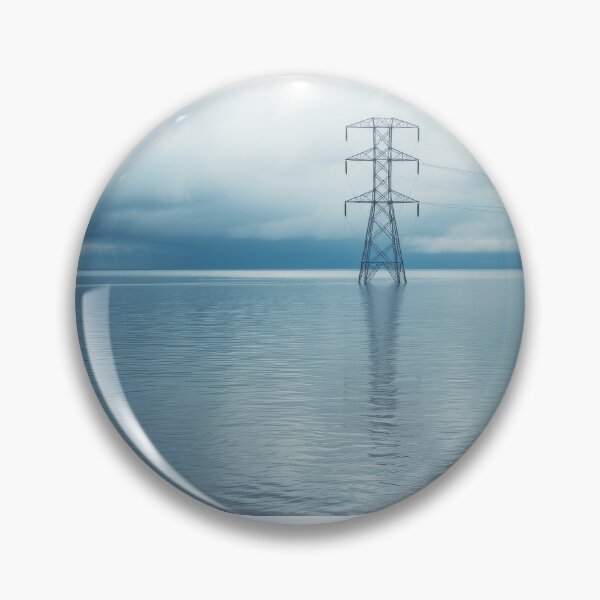 Item preview, Solitary Pylon in Calm Blue Sea designed and sold by Pylon-Bureau.