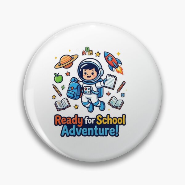 Item preview, Ready for School Adventure | Cute Space Kid Sticker designed and sold by lailakhalaf.