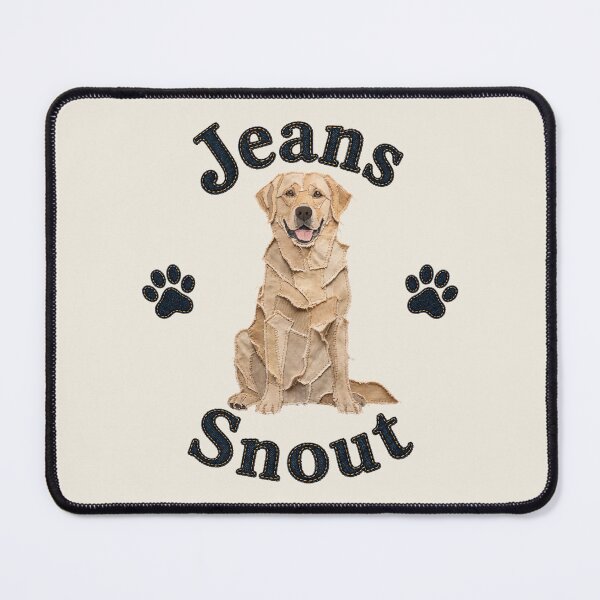 Item preview, Yellow Labrador Retriever Denim Patch Art designed and sold by JeanSnout.
