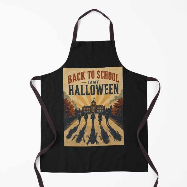 Item preview, Back To School Is My Halloween | Funny Teacher & Student Retro Halloween Design designed and sold by ValentinaHramov.