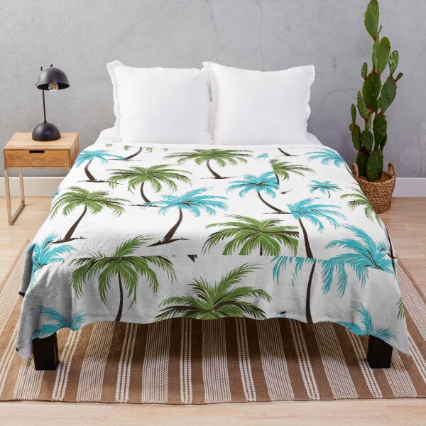Item preview, Blue & Green Tropical Palm Tree Pattern | Hawaiian Beach Design designed and sold by Awarrie.