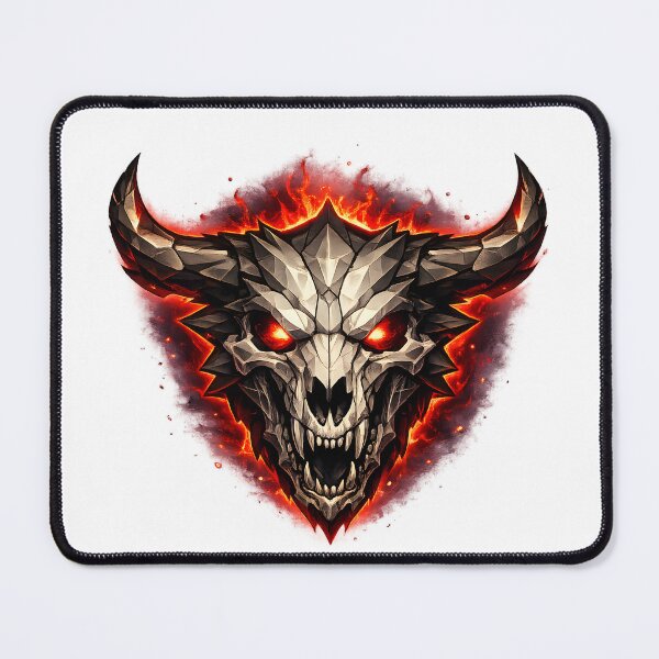 Item preview, Infernal Demon Skull Dark Fantasy Horror Art designed and sold by CreativeMindsetLab.