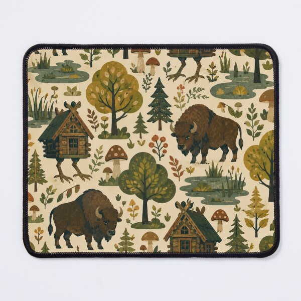 Item preview, Little Forest Friends — Enchanted Woodland Pattern designed and sold by WanderEastArt.