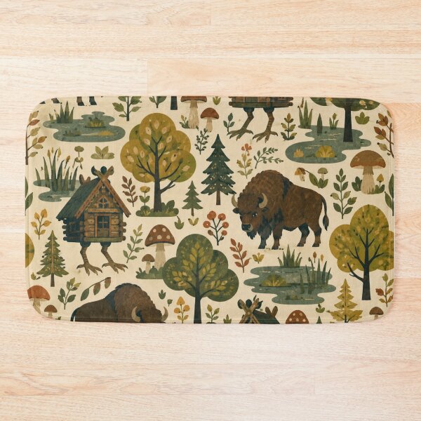 Item preview, Little Forest Friends — Enchanted Woodland Pattern designed and sold by WanderEastArt.