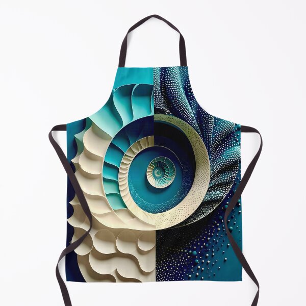 Item preview, Abstract Swirling Formations of Blue and White designed and sold by Vicky Brago-Mitchell®.
