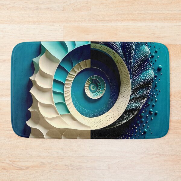 Item preview, Abstract Swirling Formations of Blue and White designed and sold by Vicky Brago-Mitchell®.