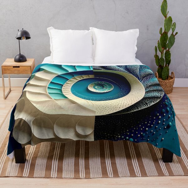 Item preview, Abstract Swirling Formations of Blue and White designed and sold by Vicky Brago-Mitchell®.