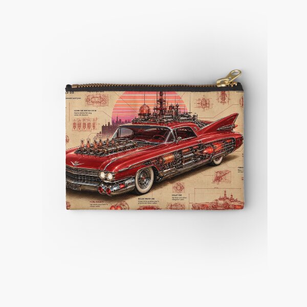 Item preview, Atomic Cruiser Series 88 Blueprint | Retro Futuristic Cadillac | Atompunk Engineering Poster | Vintage Sci-Fi Car Wall Art designed and sold by A-T-H.
