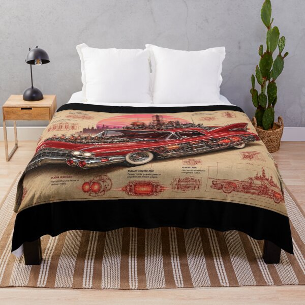 Item preview, Atomic Cruiser Series 88 Blueprint | Retro Futuristic Cadillac | Atompunk Engineering Poster | Vintage Sci-Fi Car Wall Art designed and sold by A-T-H.