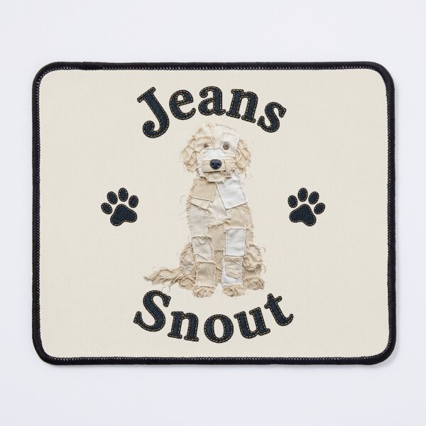 Item preview, Cream Doodle Denim Patch Art designed and sold by JeanSnout.