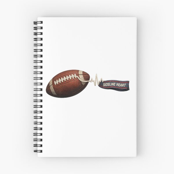Artikelvorschau, Sideline Heart – American Football Parent Graphic entworfen und verkauft von Concrete Coffee Studio.