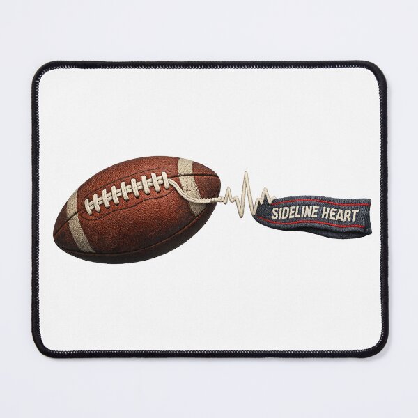 Item preview, Sideline Heart – American Football Parent Graphic designed and sold by Concrete Coffee Studio.