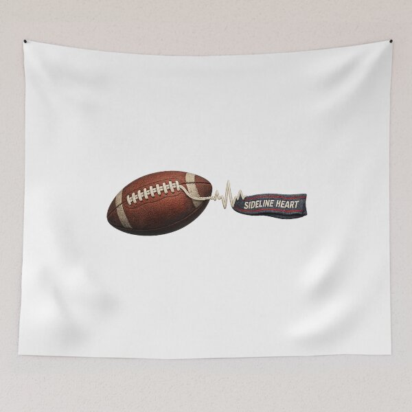 Item preview, Sideline Heart – American Football Parent Graphic designed and sold by Concrete Coffee Studio.