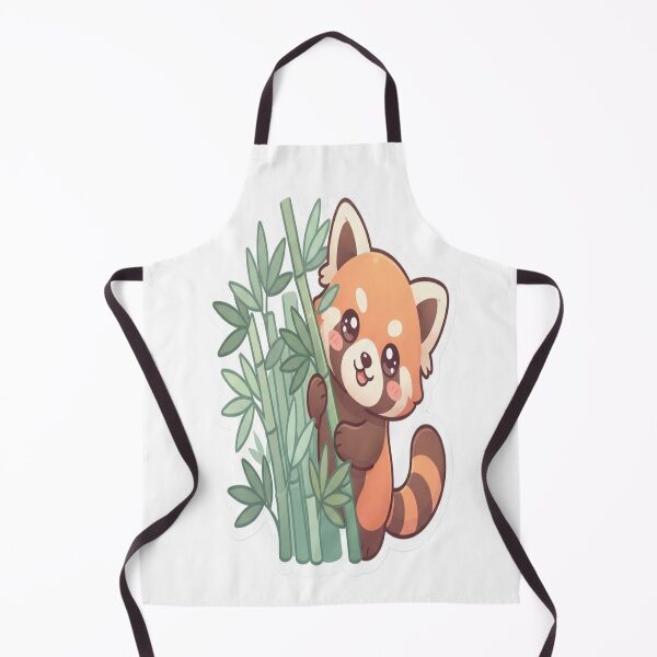 Item preview, Cute Red Panda Hugging Bamboo | Kawaii Animal Sticker designed and sold by AdityaShop18.