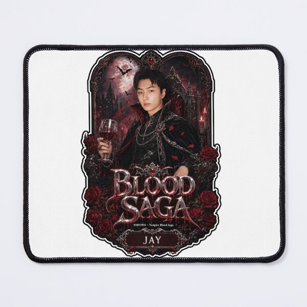 Item preview, ENHYPEN Jay Blood Saga World Tour Gothic Rock Vampire Fan Art designed and sold by Valeree Store.
