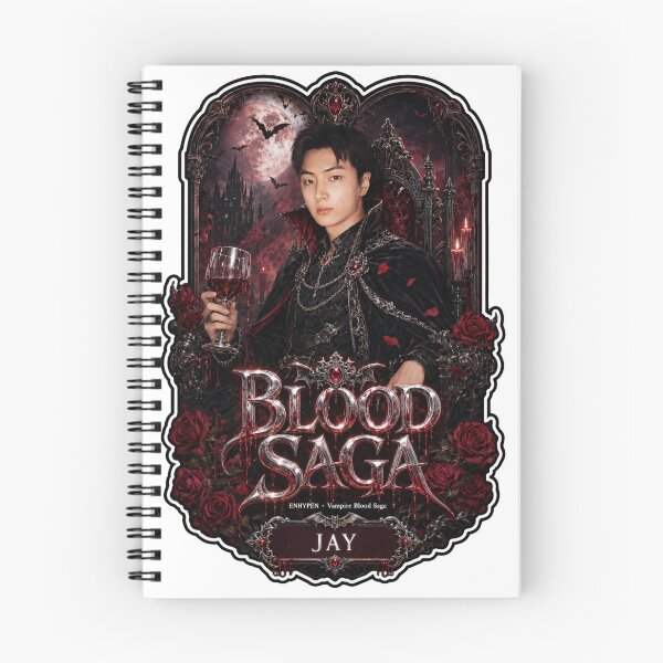 Item preview, ENHYPEN Jay Blood Saga World Tour Gothic Rock Vampire Fan Art designed and sold by Valeree Store.