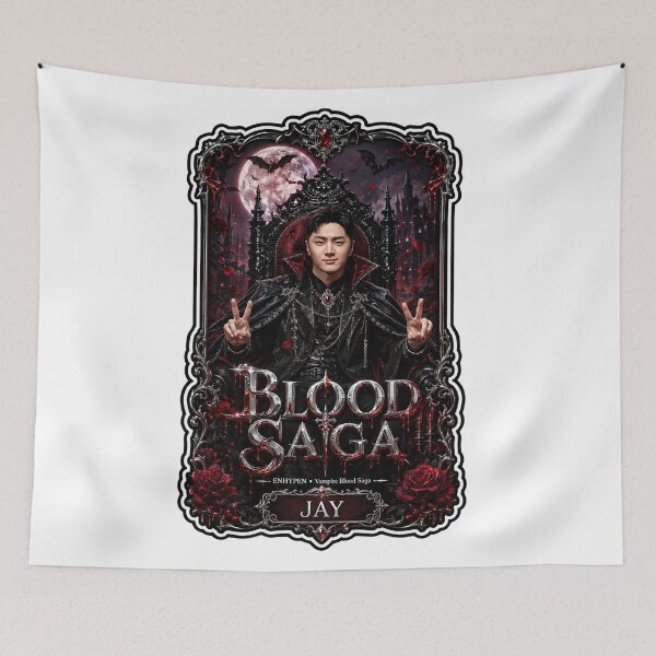 Item preview, Fanmade Jay ENHYPEN Blood Saga Crimson Moon Tour Graphic designed and sold by Valeree Store.