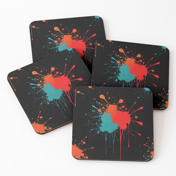 Item preview, Black Splatter — Bold Abstract Paint Drip Pattern designed and sold by Ingorgia Studio.