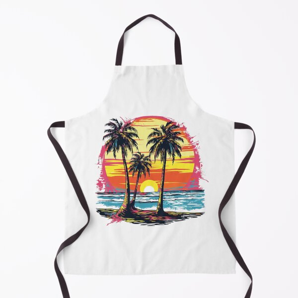 Item preview, California Sunset Palm Trees | Retro Tropical Beach Paradise designed and sold by Awarrie.