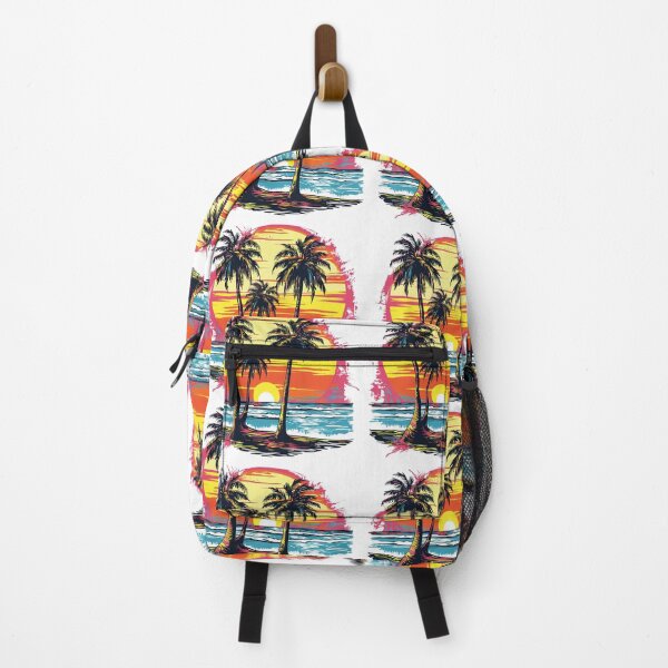 Item preview, California Sunset Palm Trees | Retro Tropical Beach Paradise designed and sold by Awarrie.