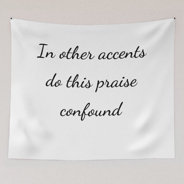 Item preview, “In other accents do this praise confound” - handwriting black designed and sold by ariksworld.