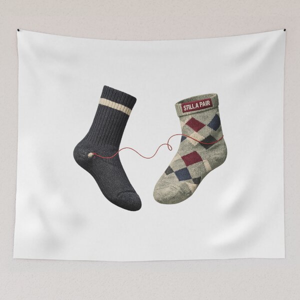 Item preview, Still A Pair – Mismatched Socks Relationship Graphic designed and sold by Concrete Coffee Studio.