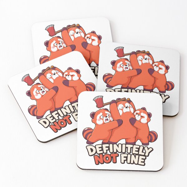 Item preview, Definitely Not Fine Kawaii Red Panda designed and sold by RedpandasMerch.