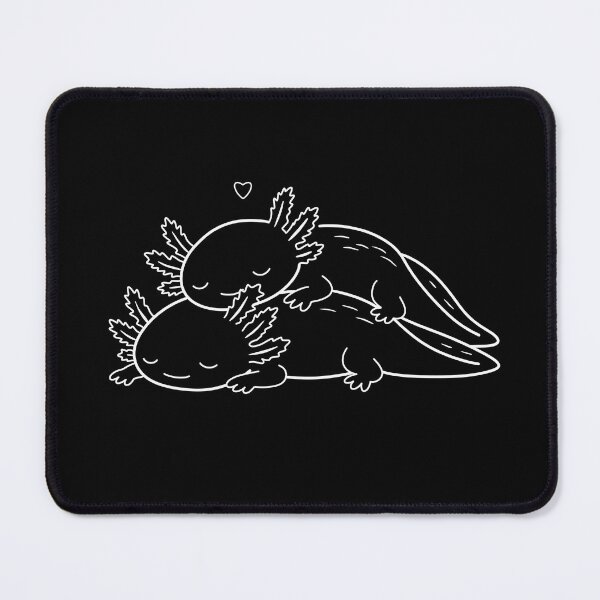 Item preview, Cute axolotls napping designed and sold by GraphicWorlds.