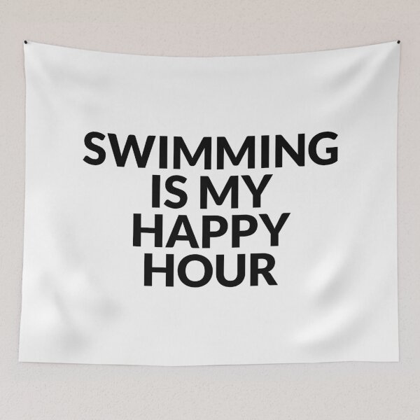 Item preview, Swimming Is My Happy Hour  designed and sold by Inspirationmotivation.