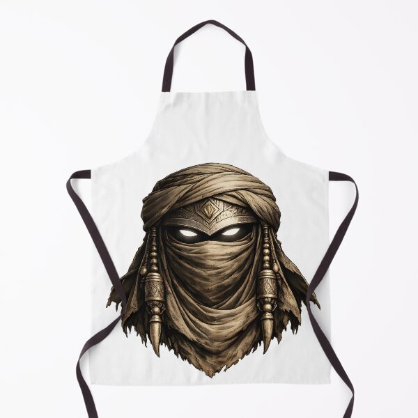 Item preview, Desert Guardian Mysterious Nomad Warrior Portrait designed and sold by CreativeMindsetLab.