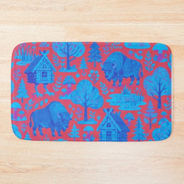 Item preview, Little Forest Friends — Electric Woodland Pattern designed and sold by WanderEastArt.