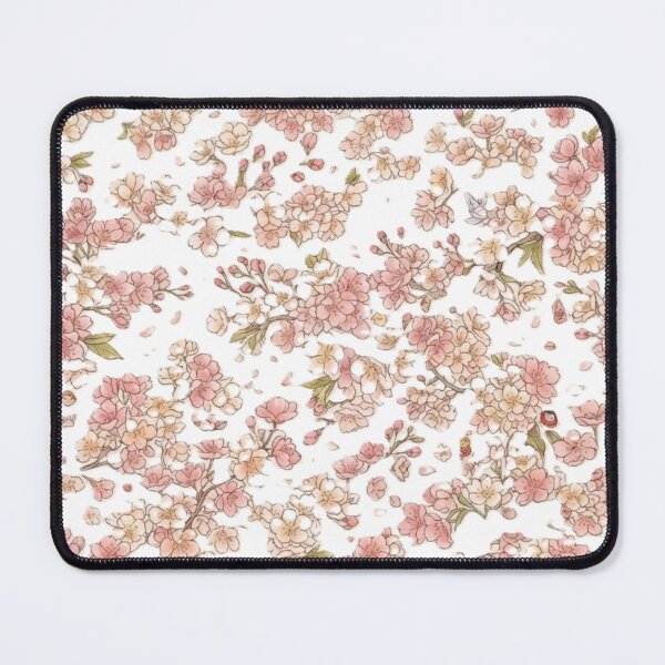 Item preview, Delicate Cherry Blossoms Pattern - Hand-Drawn Japanese Sakura Illustration designed and sold by Kokeshidreams.