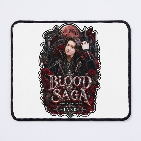 Item preview, Jake ENHYPEN Blood Saga Gothic Crimson Moon Fanmade Poster designed and sold by Valeree Store.