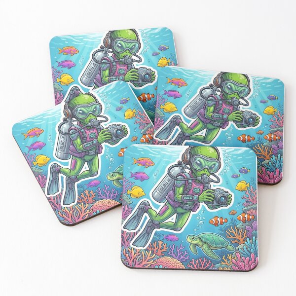 Item preview, DLBG i6 - Cute Alien Scuba Diver Underwater Explorer designed and sold by DLBG-STORE.