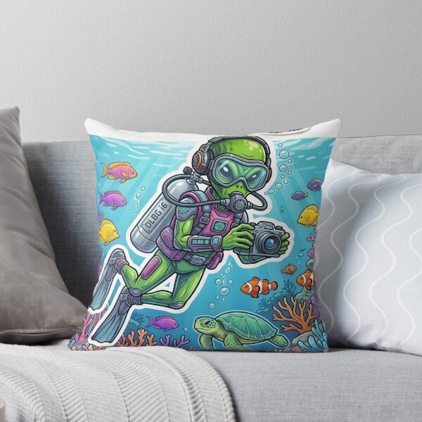 Item preview, DLBG i6 - Cute Alien Scuba Diver Underwater Explorer designed and sold by DLBG-STORE.