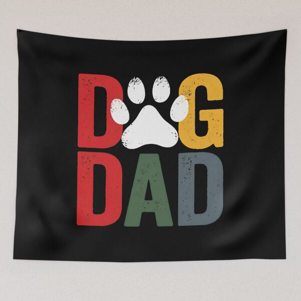 Item preview, Dog Dad Paw Print Retro Distressed Graphic designed and sold by GiaoCalonas.