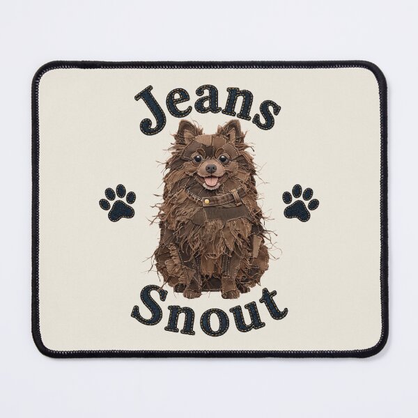 Item preview, Brown Spitz / Pomeranian Denim Patch Art designed and sold by JeanSnout.