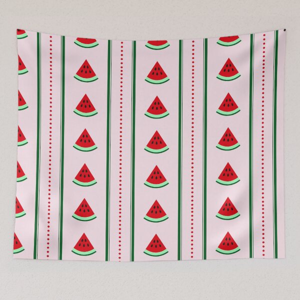 Item preview, Watermelon Slices and Striped Pattern Seamless designed and sold by ratihms.art.