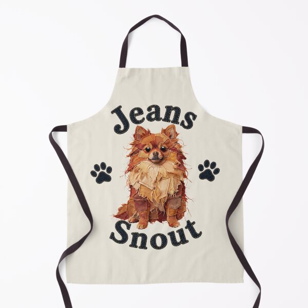 Item preview, Orange Spitz / Pomeranian Denim Patch Art designed and sold by JeanSnout.