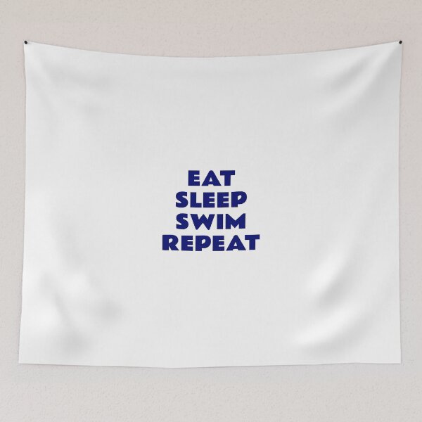 Item preview, Funny swimmer - Eat sleep swim repeat designed and sold by Inspirationmotivation.