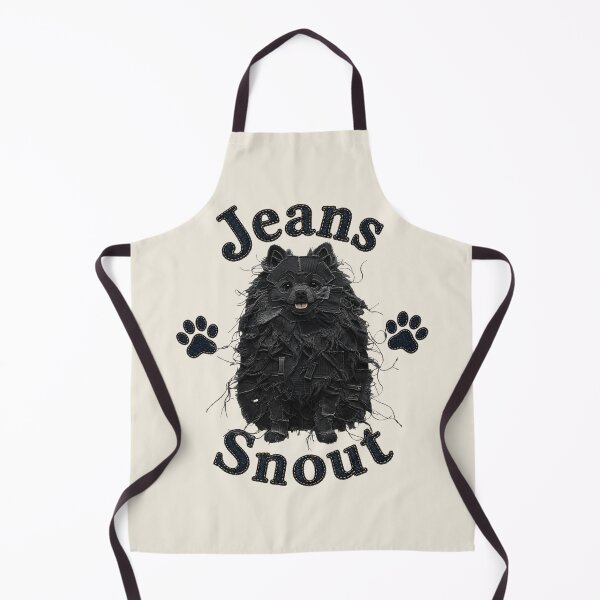 Item preview, Black Spitz / Pomeranian Denim Patch Art designed and sold by JeanSnout.