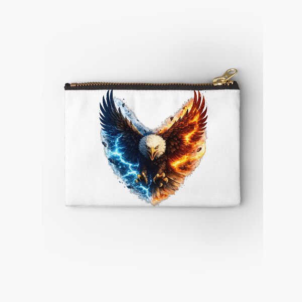 Item preview, Fire and Ice Eagle Elemental Fantasy Artwork designed and sold by CreativeMindsetLab.