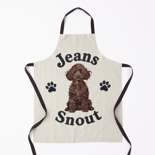 Item preview, Brown Poodle Denim Patch Art designed and sold by JeanSnout.