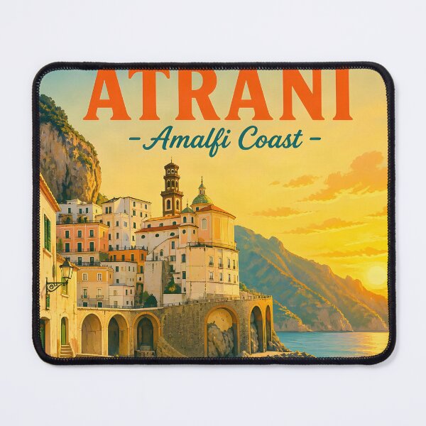 Item preview, Atrani, Amalfi Coast, Italy: Vintage-Style Painterly Travel Poster designed and sold by LSVart.