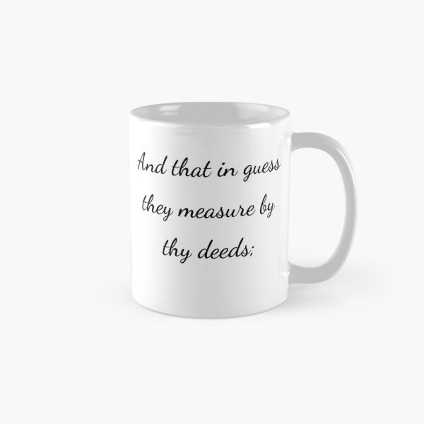 Item preview, “And that in guess they measure by thy deeds;” - handwriting black designed and sold by ariksworld.