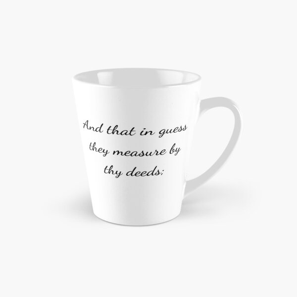 Item preview, “And that in guess they measure by thy deeds;” - handwriting black designed and sold by ariksworld.