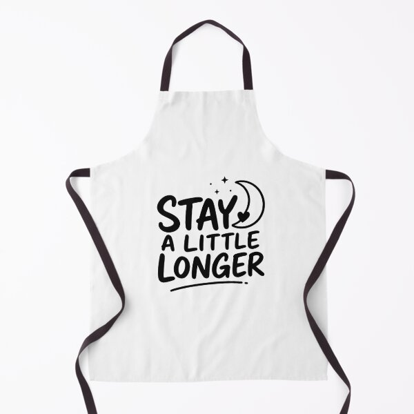 Item preview, Stay A Little Longer – Minimal Romantic Typography Sticker | Cute Moon Love Quote | Aesthetic Couple Gift designed and sold by Lovestickerco.