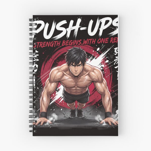 Item preview, Push-Ups Anime Gym Motivation designed and sold by Bloxxxdesign.