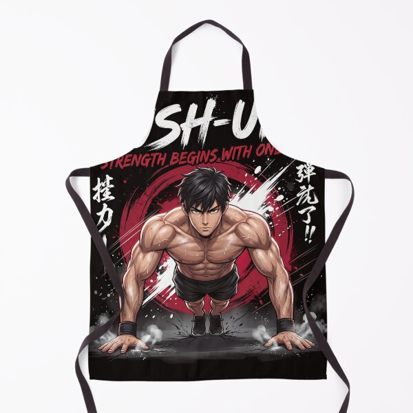 Item preview, Push-Ups Anime Gym Motivation designed and sold by Bloxxxdesign.