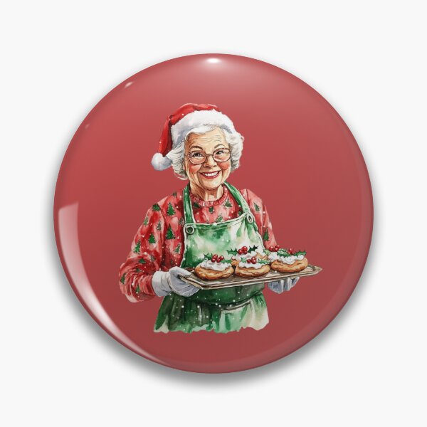 Item preview, Festive Grandmother with Holiday Treats designed and sold by toKencrong.